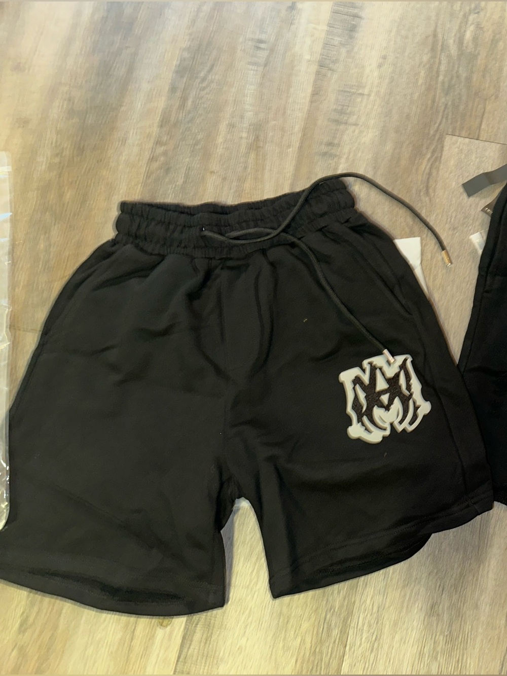 AMIRI Black Men's Logo Athletic Shorts